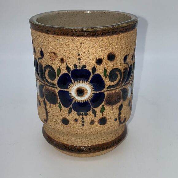 Vintage Tonala Mexican Pottery Mug - Picture 2 of 6